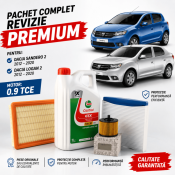 Pachet revizie schimb ulei Dacia Logan 2 si Sandero 2 - 0.9 TCE 2012-2020  - Ulei Castrol 5W30 RN17 si filtre originale