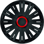 SET CAPACE ROTI 13` NEGRE CU INEL ROSU ACTIVE