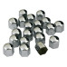 Set 20 capacele pentru prezoane LAMPA Chrome Nut LAM02239, cromate, 19 mm
